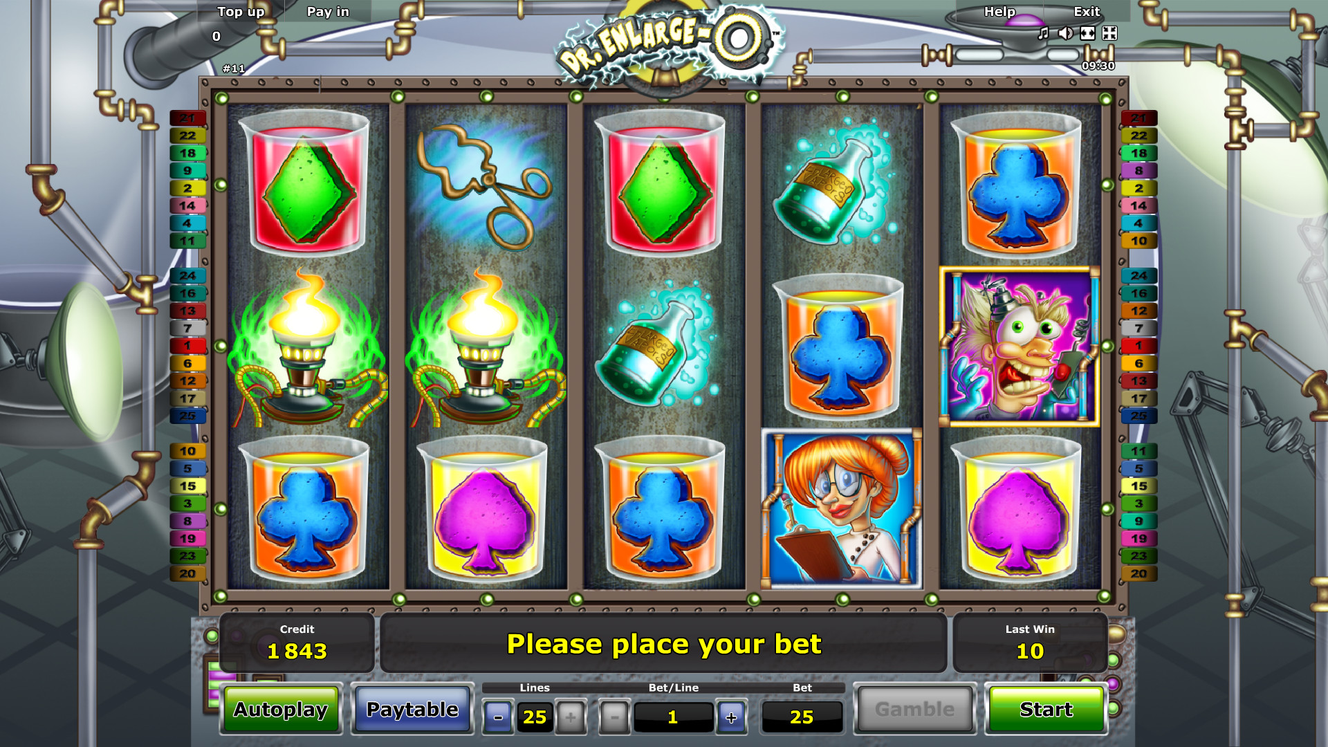 Dr Enlarge-o Novomatic video slot